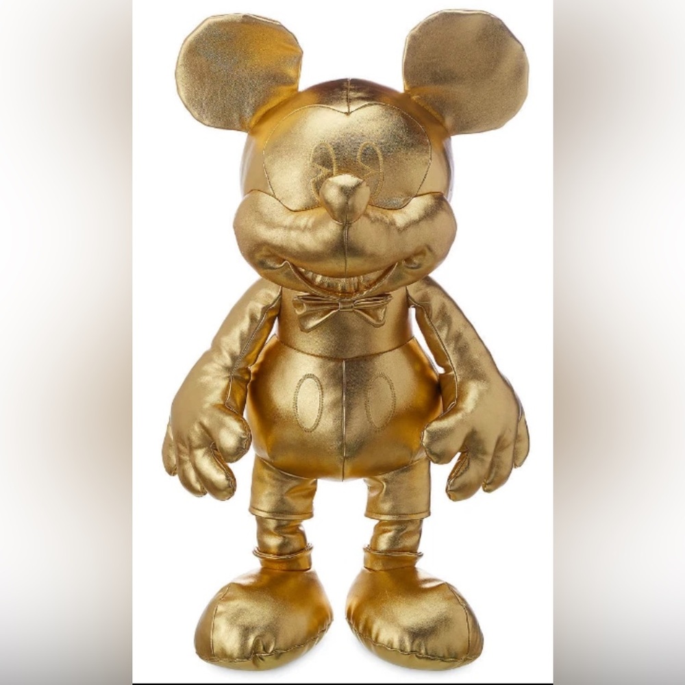 NWT Disney Mickey Mouse 90th Anniversary Gold Collection Plush Rare